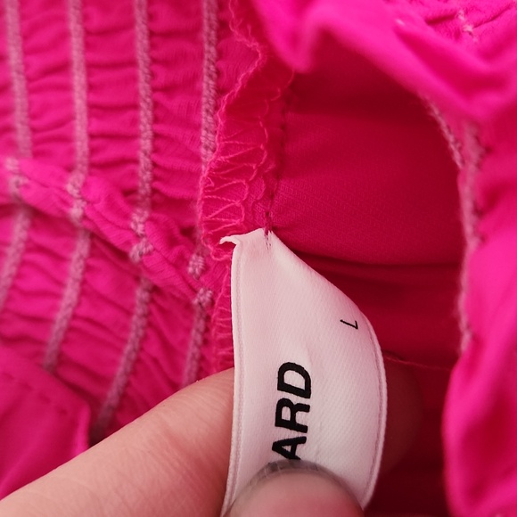 Amanda Uprichard Hot Pink Nadia Turtleneck Flowy Mini Dress Size Large - Picture 11 of 11